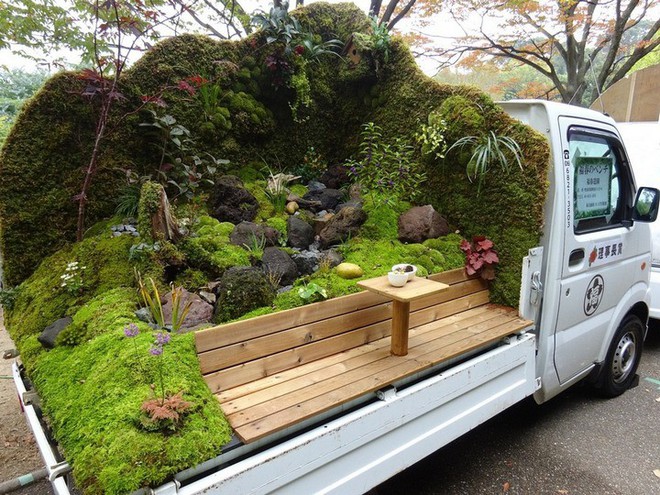 Ở Nhật Bản có hẳn một cuộc thi trưng bày cảnh quan nhà vườn ngay trên xe tải vô cùng độc đáo - Ảnh 3.