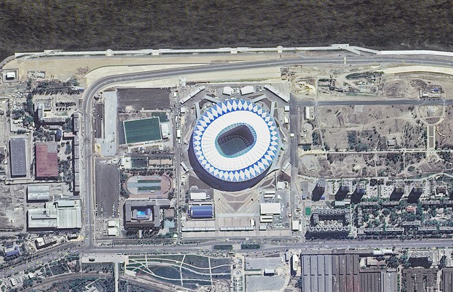 Chiêm ngưỡng toàn bộ các sân vận động phục vụ World Cup 2018 qua loạt ảnh chụp từ Trạm Vũ trụ Quốc tế - Ảnh 2.