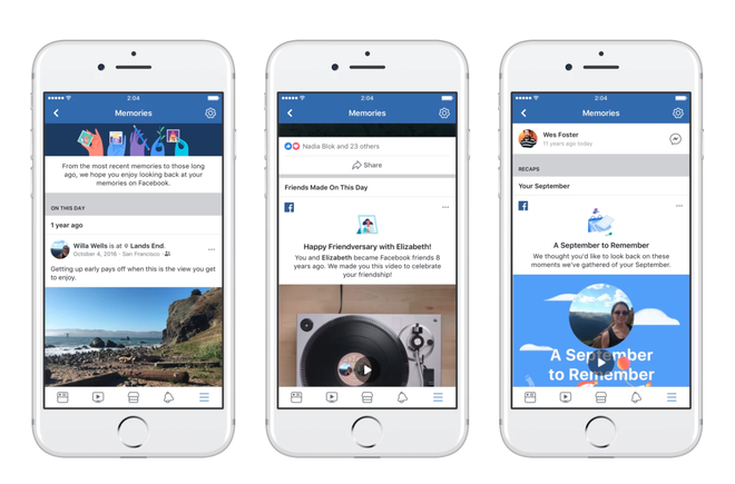 Facebook ra mắt tính năng Memories để cho người dùng lội dòng kí ức - Ảnh 1.