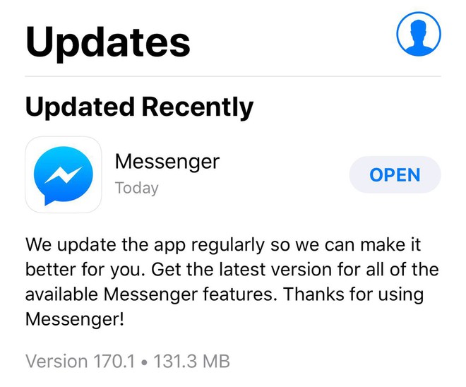 Bản cập nhật mới của Messenger trên iOS khiến ứng dụng này bị crash liên tục - Ảnh 1.