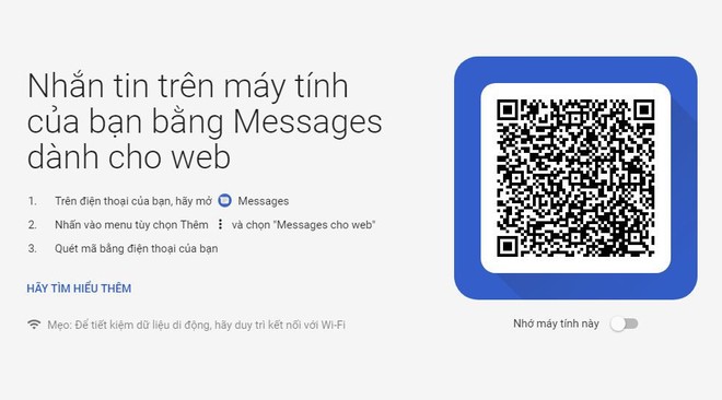Google cập nhật Android Messages, cho phép gửi tin nhắn SMS qua máy tính - Ảnh 1.