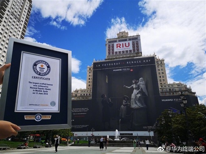 Huawei xuất sắc phá kỷ lục biển quảng cáo lớn nhất thế giới với chiếc Huawei P20 Pro - Ảnh 4.