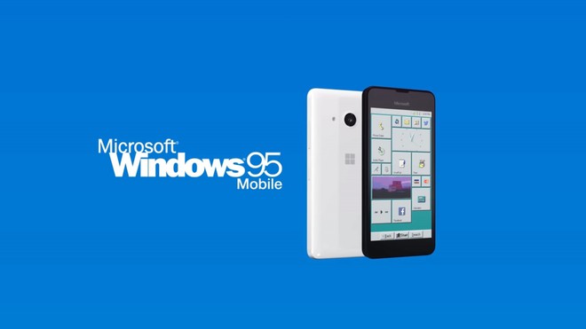 Sau Windows 7, Windows XP, tiếp tục xuất hiện concept Windows 95 Mobile vừa cổ điển vừa hiện đại - Ảnh 1.