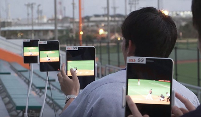 Samsung và KDDI hợp tác trình diễn tiềm năng công nghệ 5G trong truyền dẫn hình ảnh trận đấu thể thao - Ảnh 1.