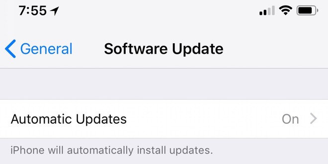 Đã có thể tắt tự động cập nhật hệ điều hành trên iOS 12 - Ảnh 1.