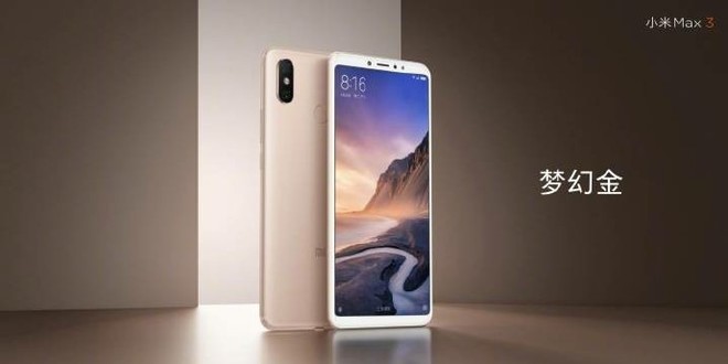 Đồng sáng lập Xiaomi đăng tải ảnh chính thức Mi Max 3, màn hình lớn không tai thỏ, camera kép - Ảnh 1.