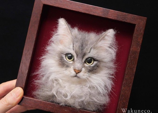 Nghệ sĩ Nhật Bản khiến cư dân mạng trầm trồ vì khả năng tạo hình mèo 3D từ len giống y như mèo thật - Ảnh 6.