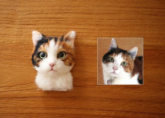Nghệ sĩ Nhật Bản khiến cư dân mạng trầm trồ vì khả năng tạo hình mèo 3D từ len giống y như mèo thật - Ảnh 10.