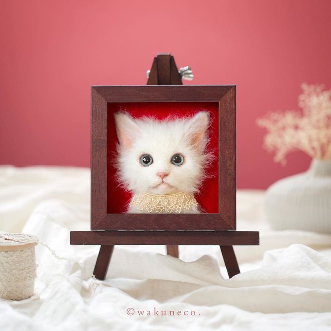 Nghệ sĩ Nhật Bản khiến cư dân mạng trầm trồ vì khả năng tạo hình mèo 3D từ len giống y như mèo thật - Ảnh 11.