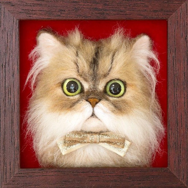 Nghệ sĩ Nhật Bản khiến cư dân mạng trầm trồ vì khả năng tạo hình mèo 3D từ len giống y như mèo thật - Ảnh 15.