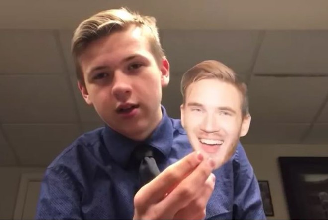 Câu subs kiểu hại dạ dày: YouTuber 15 tuổi quyết định nuốt ảnh PewDiePie trong 100 ngày liên tiếp - Ảnh 1.