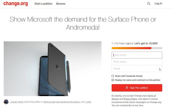 Cùng cộng đồng fan Windows Phone kêu gọi Microsoft hồi sinh dự án Surface Phone/Andromeda - Ảnh 2.