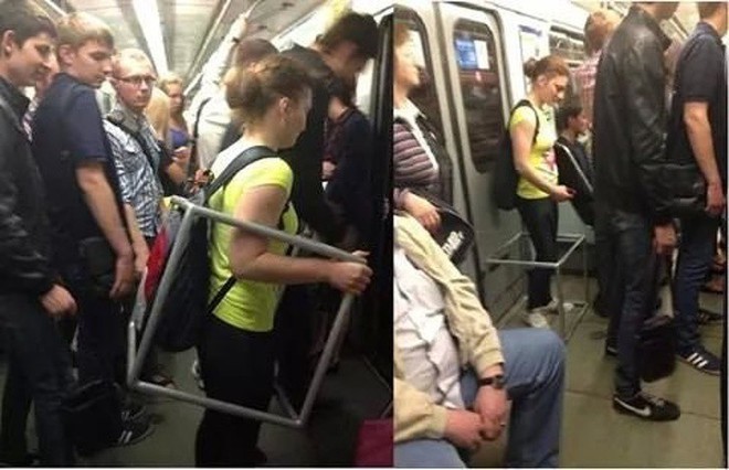 [Vui] 20 bức ảnh sẽ chứng minh cho bạn thấy: Thế giới trên tàu điện ngầm luôn ngập tràn những điều kỳ lạ - Ảnh 7.