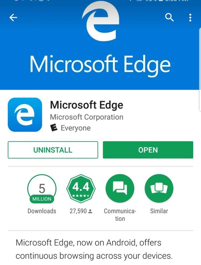 Microsoft Edge đánh bại Google Chrome về điểm đánh giá của người dùng trên cả iOS lẫn Android - Ảnh 1.