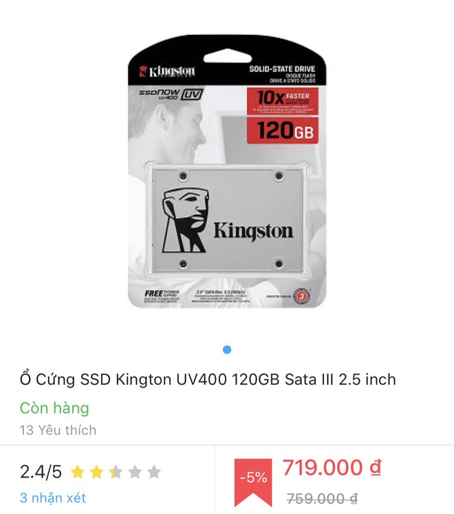 SSD Kingston nhái bày bán tràn lan trên thị trường với nhiều thủ đoạn tinh vi - Ảnh 1.