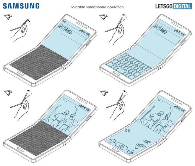 Ngắm concept smartphone màn hình gập Samsung Galaxy F với giá bán dự kiến 1500 USD - Ảnh 1.