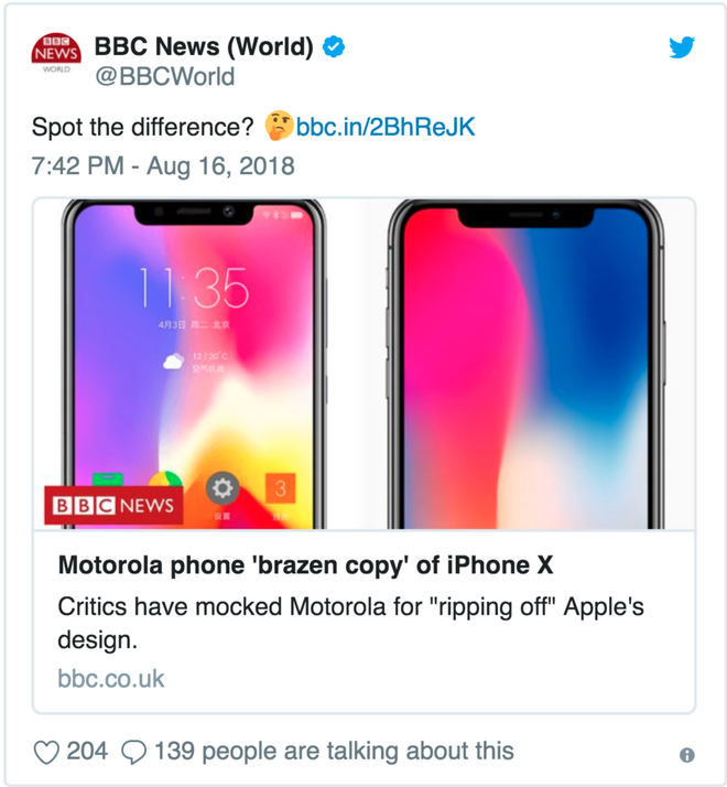 Cộng đồng mạng ném đá Motorola không thương tiếc vì chiếc điện thoại mới giống iPhone X quá thể! - Ảnh 6.