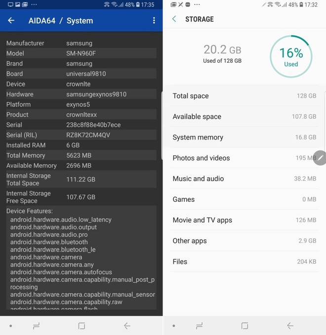 Bạn có thể dùng bao nhiêu không gian lưu trữ với phiên bản Galaxy Note9 128 GB? - Ảnh 2.