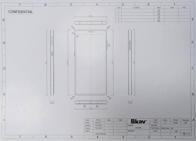 Smartphone Bphone 3 của Bkav lộ thiết kế không “cằm” giống iPhone X - Ảnh 3.