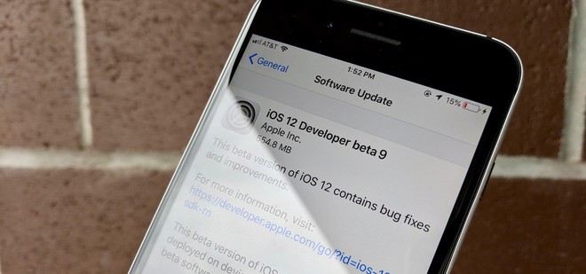 Apple phát hành iOS 12 Beta 9: Tiếp tục sửa các lỗi còn tồn đọng trên các phiên bản trước - Ảnh 1.