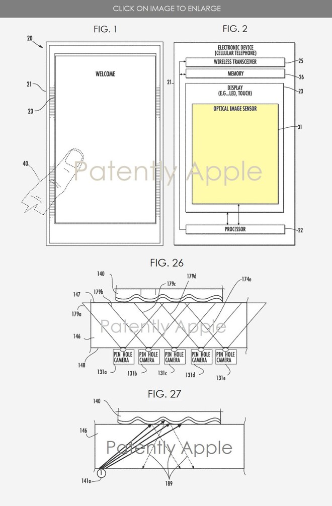 Apple sở hữu sáng chế cảm biến vân tay dưới màn hình cực kỳ tiên tiến cho iPhone, chạm vào đâu cũng có thể mở được - Ảnh 1.