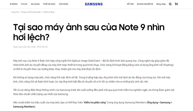 Nhiều người tá hỏa vì Galaxy Note 9 mới tinh đã lệch camera, Samsung lên đăng đàn sự thật ngay lập tức - Ảnh 3.