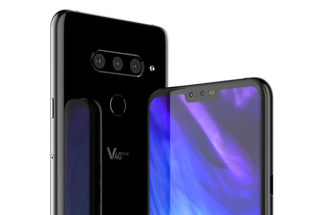 LG V40 tiếp tục lộ hình ảnh thiết kế với tai thỏ, màn hình viền mỏng và 5 camera - Ảnh 1.