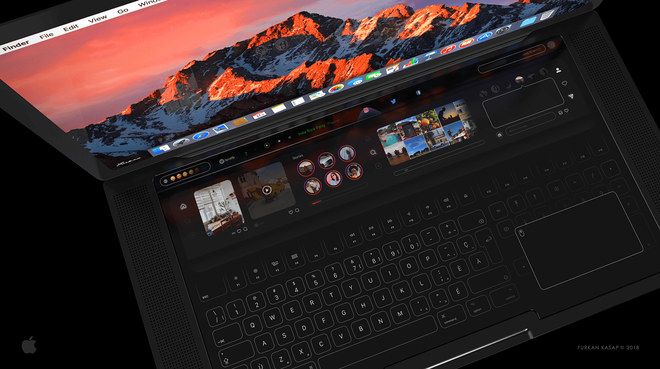 Cùng chiêm ngưỡng concept MacBook với bàn phím cảm ứng cực đẹp mắt - Ảnh 2.