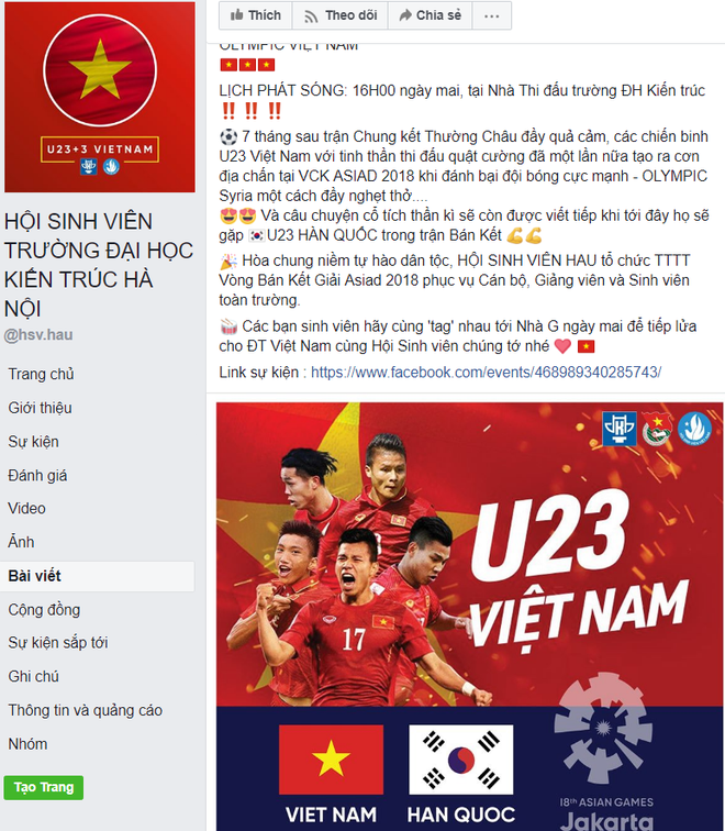 Hàng loạt trường Đại học cho sinh viên nghỉ học, lập đàn cầu nắng để cổ vũ đội tuyển Việt Nam - Ảnh 4.