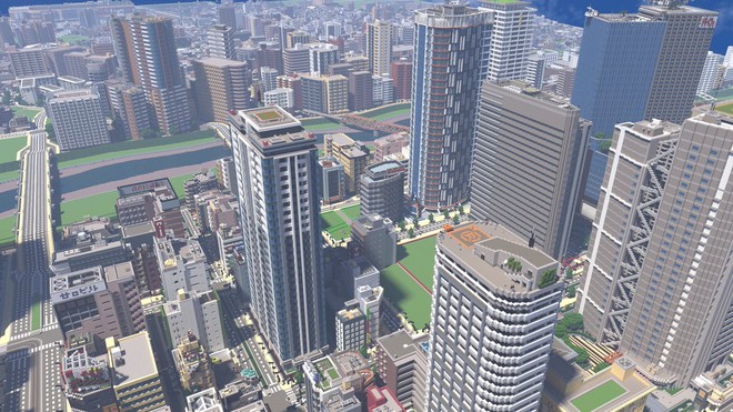 Ngỡ như đô thị sầm uất ở Nhật, loạt ảnh này lại được chụp trong Minecraft - Ảnh 3.