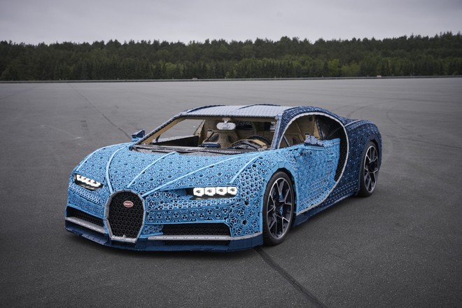 Lego dùng hơn 1 triệu mảnh ghép làm siêu xe Bugatti Chiron, lái được nhưng tốc độ chỉ bằng 1/21 xe thật - Ảnh 5.