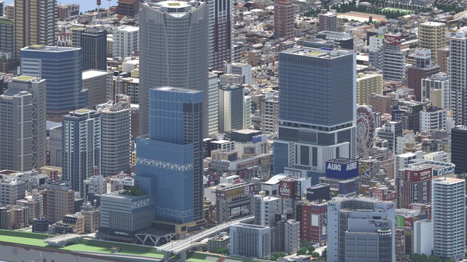 Ngỡ như đô thị sầm uất ở Nhật, loạt ảnh này lại được chụp trong Minecraft - Ảnh 2.