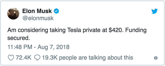 Đang yên đang lành, tại sao Elon Musk muốn Tesla trở thành công ty tư nhân? - Ảnh 1.