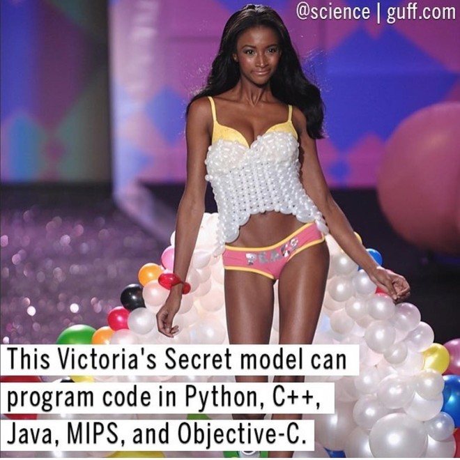 Lập trình viên kiêm siêu mẫu Victorias Secret dập tắt mọi lời mỉa mai trên mạng xã hội chỉ bằng một bình luận - Ảnh 1.