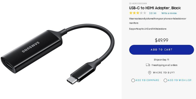 Samsung bắt đầu bán ra bộ chuyển USB-C to HDMI để biến Galaxy Note 9 thành một chiếc PC thực thụ với giá chỉ 49,99 USD - Ảnh 2.