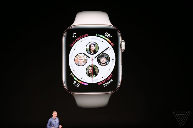 Apple Watch Series 4 ra mắt: Màn hình OLED lớn hơn 35%, hình nền động nhả khói, vẽ điện tâm đồ, phát hiện ngã nhưng pin y như cũ - Ảnh 13.