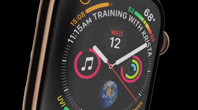 Apple Watch Series 4 ra mắt: Màn hình OLED lớn hơn 35%, hình nền động nhả khói, vẽ điện tâm đồ, phát hiện ngã nhưng pin y như cũ - Ảnh 12.