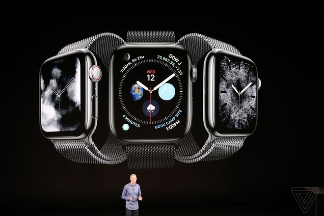 Apple Watch Series 4 ra mắt: Màn hình OLED lớn hơn 35%, hình nền động nhả khói, vẽ điện tâm đồ, phát hiện ngã nhưng pin y như cũ - Ảnh 9.