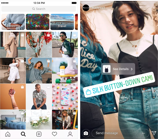 Instagram bổ sung tab mua sắm lên trang Explore, cho phép mua sắm ngay trên Instagram Stories - Ảnh 2.