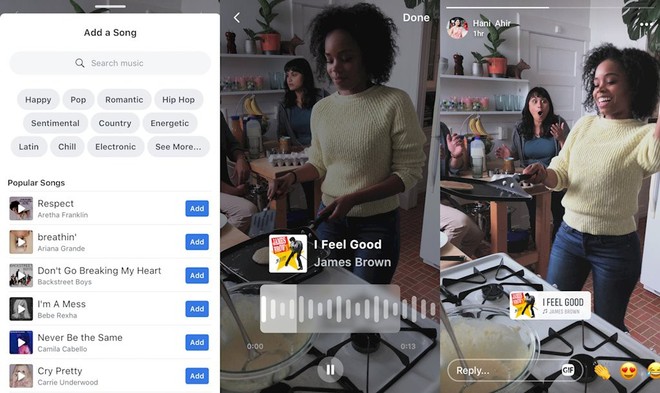 Facebook sắp cho lồng nhạc nền khi chia sẻ ảnh và video - Ảnh 1.