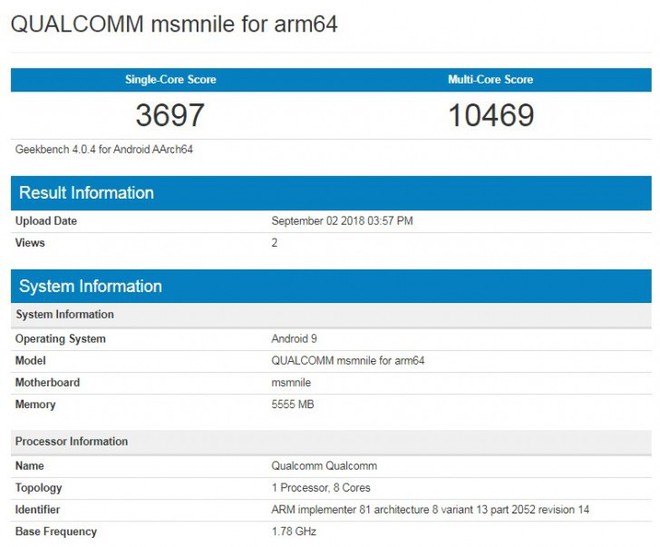 Chip Qualcomm mới xuất hiện trên GeekBench: điểm vẫn kém Apple A11, có thể là Snapdragon 855? - Ảnh 2.