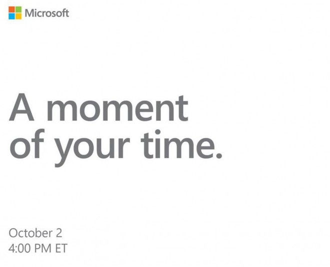 Sự kiện Surface tiếp theo của Microsoft sẽ chính thức diễn ra vào ngày 2 tháng 10 - Ảnh 1.