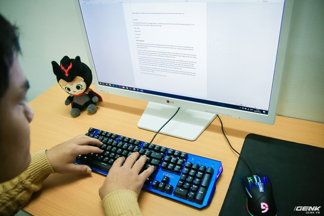  Với Switch cho cảm giác gõ như Cherry Blue chiếc bàn phím này cũng rất phù hợp để xử lý các công việc văn phòng. 