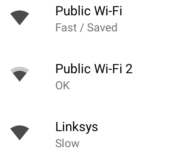  Kể cả khi chưa kết nối, người dùng vẫn có thể thấy được mức độ nhanh chậm của mạng Wi-Fi. 