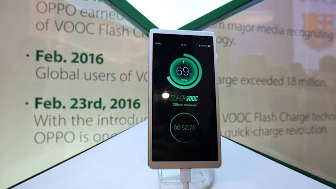  Công nghệ Super VOOC từng gây ấn tượng mạnh tại MWC 2016 