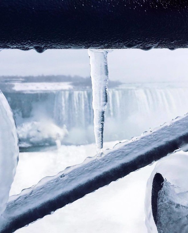 [Ảnh] Khung cảnh thác Niagara đóng băng trong đợt rét kỷ lục của nước Mỹ - Ảnh 13.