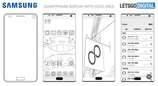 Bằng sáng chế mới của Samsung hé lộ smartphone với camera trước và cảm biến vân tay dưới màn hình - Ảnh 2.