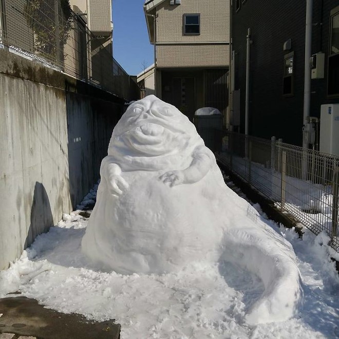 Hàng loạt nhân vật hoạt hình bỗng xâm chiếm Tokyo sau đợt tuyết rơi dày nhất trong 4 năm qua - Ảnh 8.