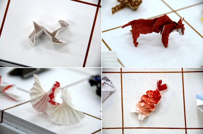 Anh bồi bàn Nhật Bản mở triển lãm Origami nhờ thu nhặt 13.000 vỏ đũa dùng một lần - Ảnh 4.