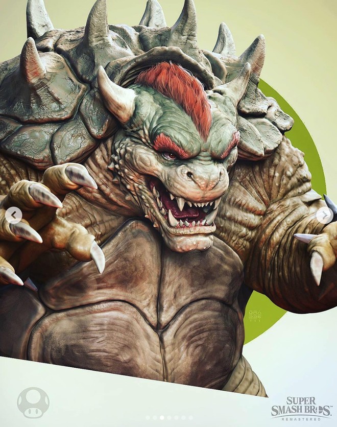 Những nhân vật dễ thương trong game của Nintendo bỗng hoá quái vật, trai đẹp,... dưới bàn tay nhà thiết kế God of War - Ảnh 4.